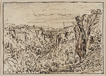 Hügelige Landschaft (Die Lizon-Schlucht), ca. 1861-63